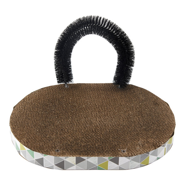 Petstages Scratch & Groom Corrugated Cat Scratch Pad With Catnip